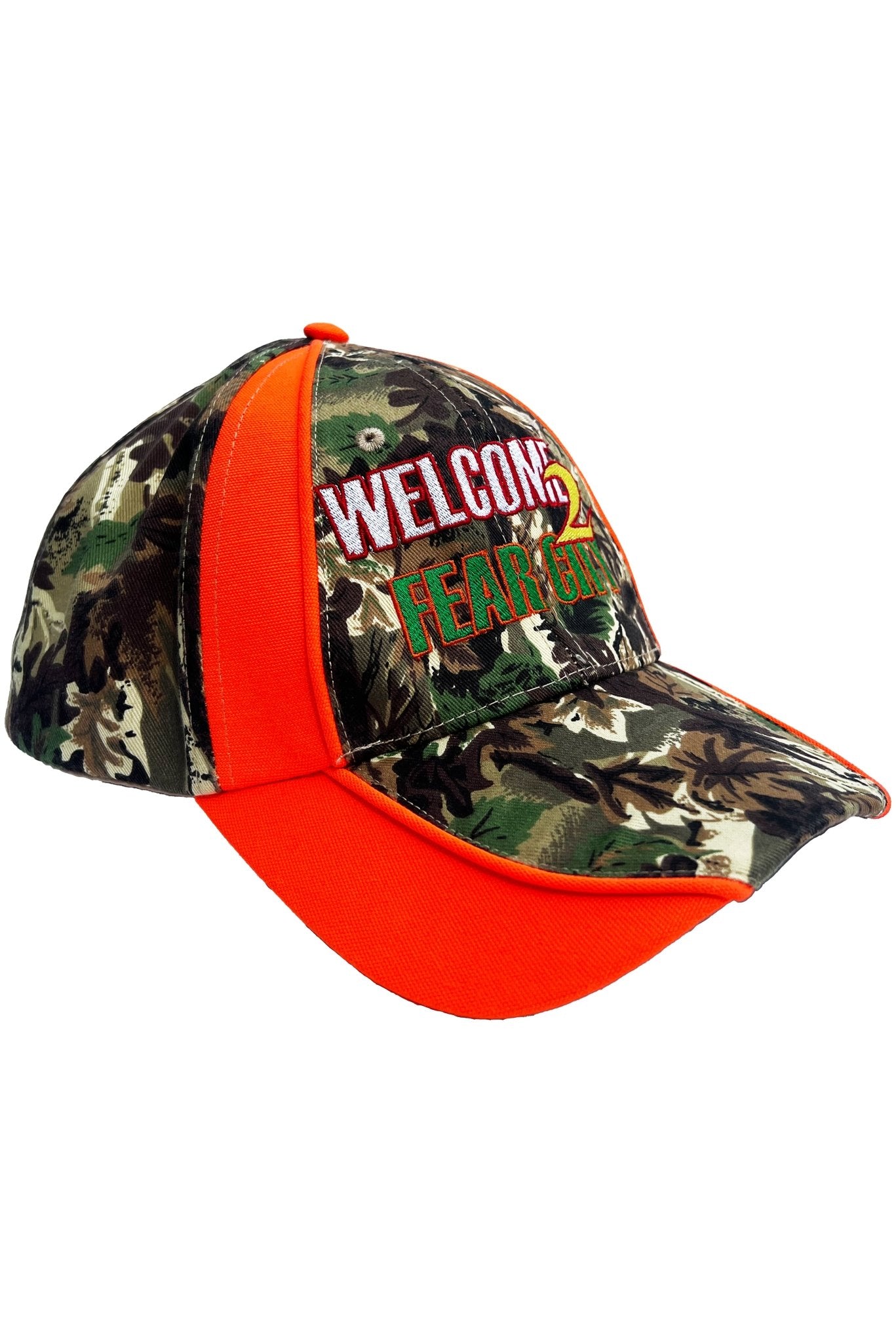 WELCOME 2 FEAR CITY (ORANGE CAMO CAP) - SAMEHELLNEWCIRCLE