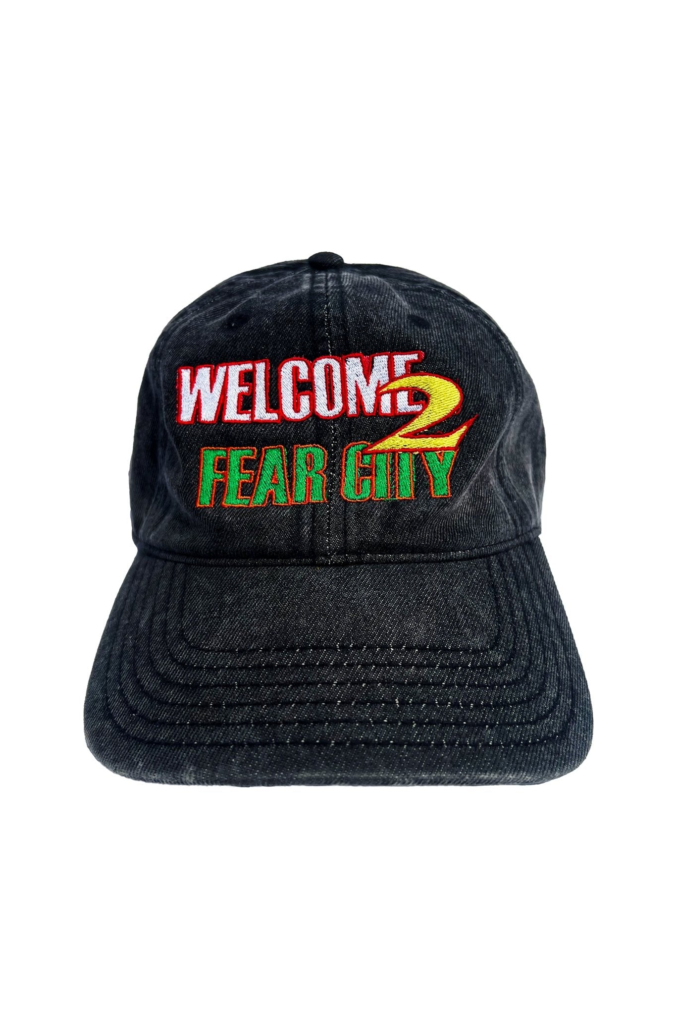 WELCOME 2 FEAR CITY (SNOW - WASHED DENIM CAP) - SAMEHELLNEWCIRCLE