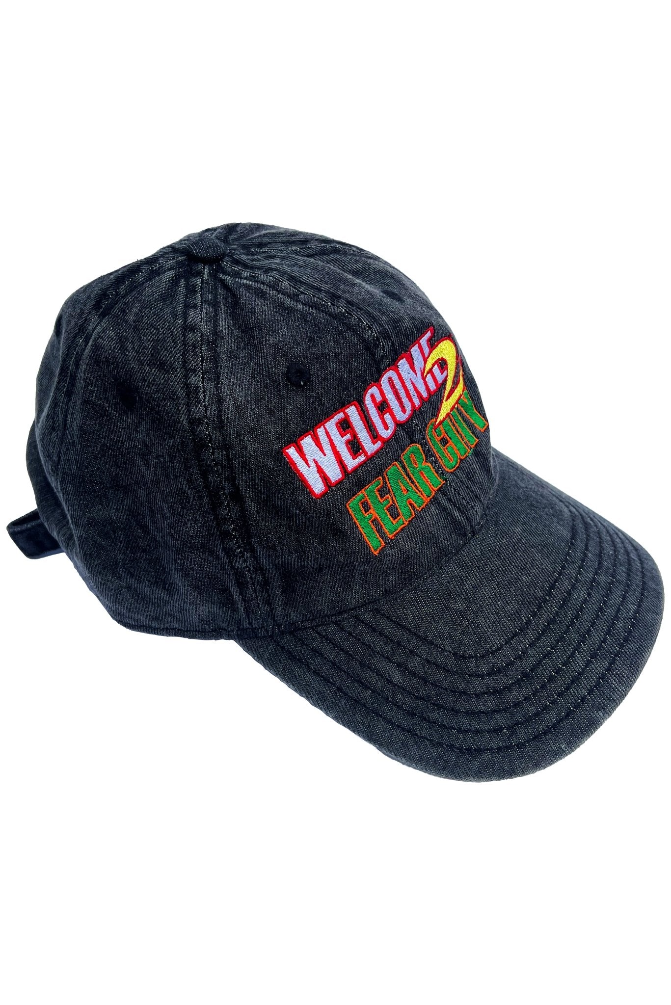 WELCOME 2 FEAR CITY (SNOW - WASHED DENIM CAP) - SAMEHELLNEWCIRCLE