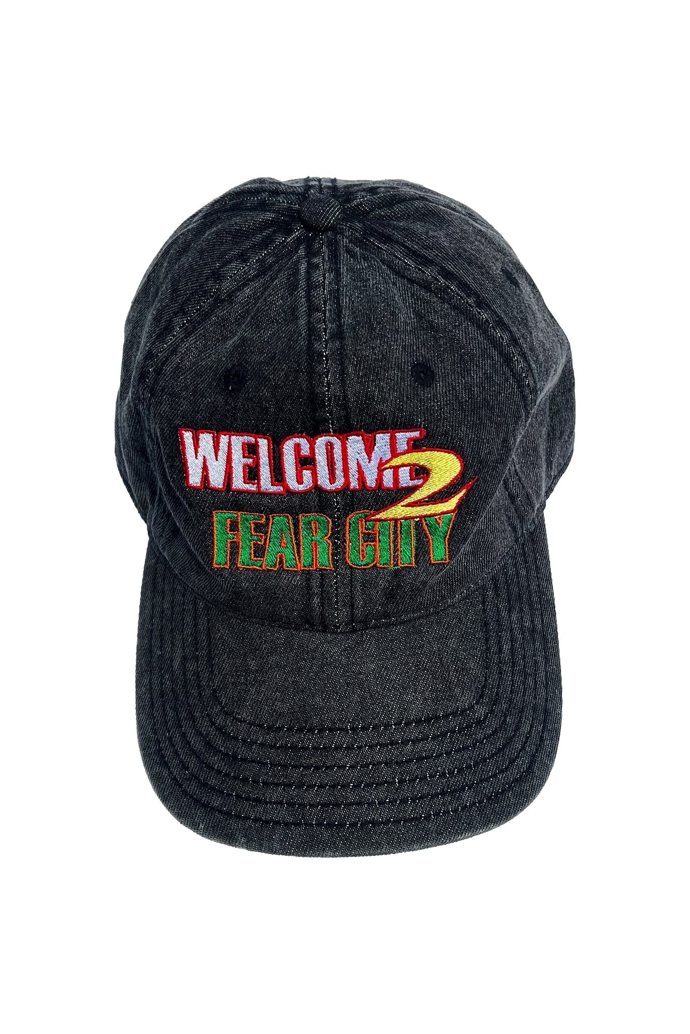 WELCOME 2 FEAR CITY (SNOW - WASHED DENIM CAP) - SAMEHELLNEWCIRCLE